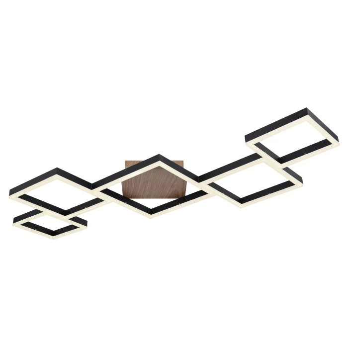 Globo KURIO Deckenleuchte LED Schwarz, 1-flammig, Fernbedienung 1 Globo KURIO Deckenleuchte LED Schwarz, 1-flammig, Fernbedienung