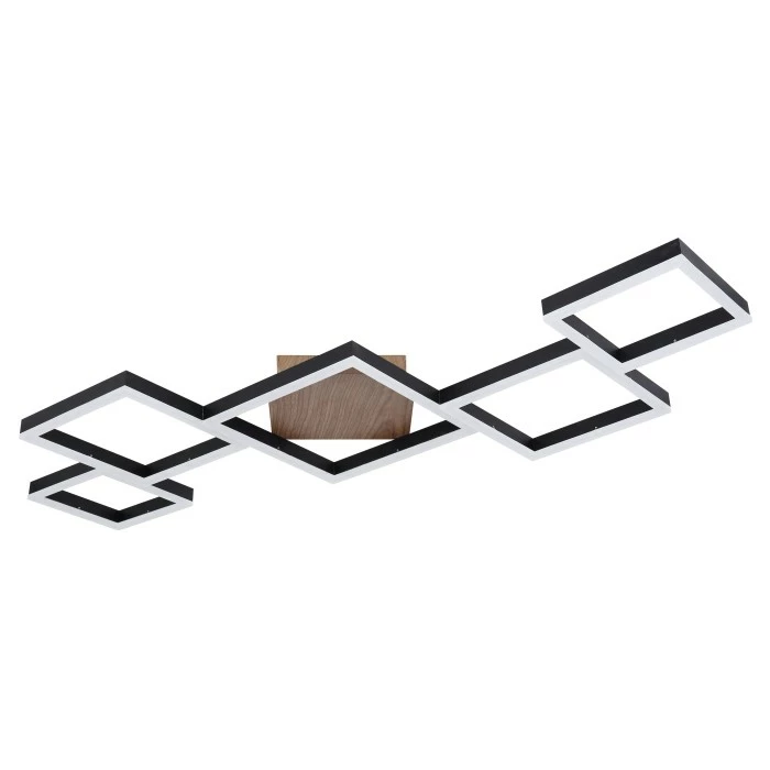 Globo KURIO Deckenleuchte LED Schwarz, 1-flammig, Fernbedienung 2 Globo KURIO Deckenleuchte LED Schwarz, 1-flammig, Fernbedienung – Bild 2