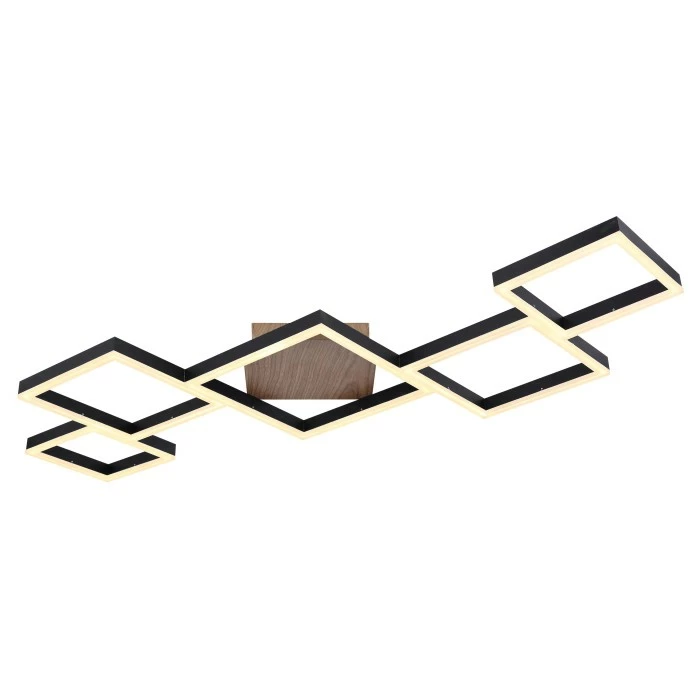 Globo KURIO Deckenleuchte LED Schwarz, 1-flammig, Fernbedienung 3 Globo KURIO Deckenleuchte LED Schwarz, 1-flammig, Fernbedienung – Bild 3