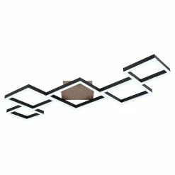 Globo KURIO Deckenleuchte LED Schwarz, 1-flammig, Fernbedienung 7 Globo KURIO Deckenleuchte LED Schwarz, 1-flammig, Fernbedienung -LED Leuchten Verkäufe globo kurio deckenleuchte 67236 58 3