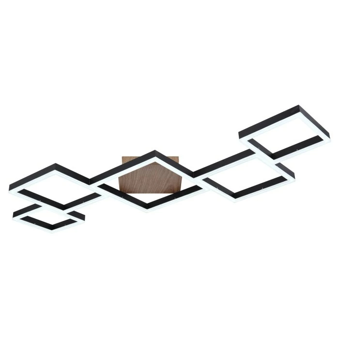 Globo KURIO Deckenleuchte LED Schwarz, 1-flammig, Fernbedienung 4 Globo KURIO Deckenleuchte LED Schwarz, 1-flammig, Fernbedienung – Bild 4