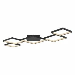 Globo KURIO Deckenleuchte LED Schwarz, 1-flammig, Fernbedienung 11 Globo KURIO Deckenleuchte LED Schwarz, 1-flammig, Fernbedienung -LED Leuchten Verkäufe globo kurio deckenleuchte 67236 58b 2