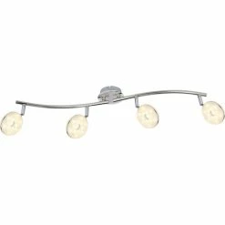 Globo LAILA Deckenleuchte LED Nickel-Matt, 4-flammig -LED Leuchten Verkäufe globo laila deckenleuchte 56123 4 2