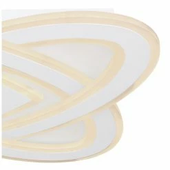 Globo LARIO Deckenleuchte LED Wei&szlig;, 1-flammig -LED Leuchten Verkäufe globo lario deckenleuchte 48287 48 4