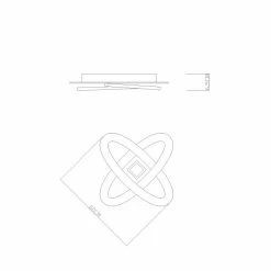 Globo LARIO Deckenleuchte LED Wei&szlig;, 1-flammig -LED Leuchten Verkäufe globo lario deckenleuchte 48287 48 9