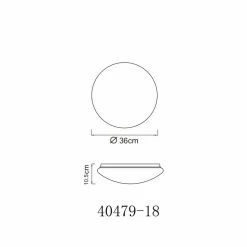 Globo LAVA Deckenleuchte LED Wei&szlig;, 1-flammig -LED Leuchten Verkäufe globo lava deckenleuchte 40479 18 5