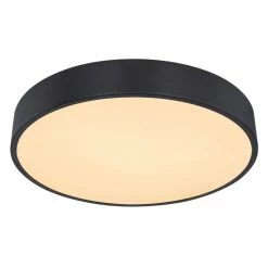 Globo LEANARA Deckenleuchte LED Schwarz, 1-flammig, Fernbedienung -LED Leuchten Verkäufe globo leanara deckenleuchte 41756 48b 3