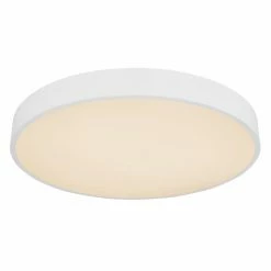 Globo LEANARA Deckenleuchte LED Wei&szlig;, 1-flammig, Fernbedienung