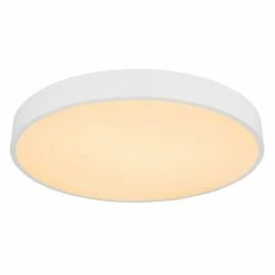 Globo LEANARA Deckenleuchte LED Wei&szlig;, 1-flammig, Fernbedienung -LED Leuchten Verkäufe globo leanara deckenleuchte 41756 48w 4