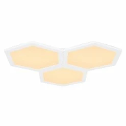 Globo LEANARA Deckenpanel LED Wei&szlig;, 1-flammig