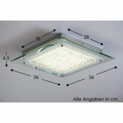 Globo LIANA Deckenleuchte LED Chrom, 1-flammig