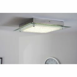 Globo LIANA Deckenleuchte LED Chrom, 1-flammig -LED Leuchten Verkäufe globo liana deckenleuchte 49301 4