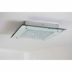 Globo LIANA Deckenleuchte LED Chrom, 1-flammig -LED Leuchten Verkäufe globo liana deckenleuchte 49301 6