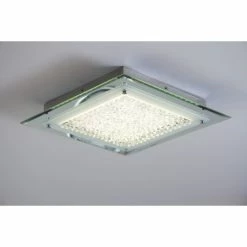 Globo LIANA Deckenleuchte LED Chrom, 1-flammig -LED Leuchten Verkäufe globo liana deckenleuchte 49301 7