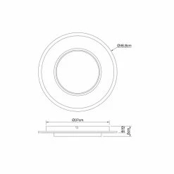 Globo LIMA Deckenpanel LED Wei&szlig;, 1-flammig, Fernbedienung -LED Leuchten Verkäufe globo lima deckenpanel 48273 40 8