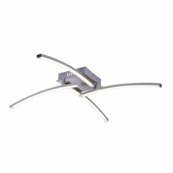 Globo LONG Deckenleuchte LED Nickel-Matt, 1-flammig