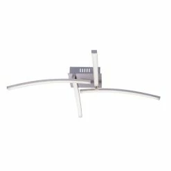 Globo LONG Deckenleuchte LED Nickel-Matt, 1-flammig -LED Leuchten Verkäufe globo long deckenleuchte 67098 24 2