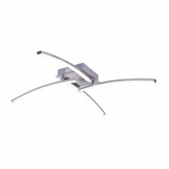 Globo LONG Deckenleuchte LED Nickel-Matt, 1-flammig -LED Leuchten Verkäufe globo long deckenleuchte 67098 24 5