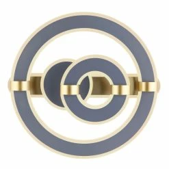 Globo MARGY Deckenleuchte LED Grau, Gold, 1-flammig, Fernbedienung -LED Leuchten Verkäufe globo margy deckenleuchte 48447 48 3