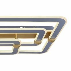 Globo MARGY Deckenleuchte LED Grau, Gold, 1-flammig, Fernbedienung -LED Leuchten Verkäufe globo margy deckenleuchte 48447 80 4