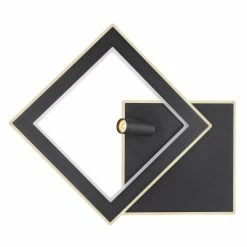 Globo MARIAN Deckenleuchte LED Schwarz, 1-flammig, Fernbedienung, Farbwechsler -LED Leuchten Verkäufe globo marian deckenleuchte 67302d 4