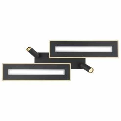 Globo MARIAN Deckenleuchte LED Schwarz, 1-flammig, Fernbedienung, Farbwechsler -LED Leuchten Verkäufe globo marian deckenleuchte 67303d 4