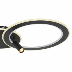 Globo MARIAN Deckenleuchte LED Schwarz, 1-flammig, Fernbedienung, Farbwechsler -LED Leuchten Verkäufe globo marian deckenleuchte 67304d2 4