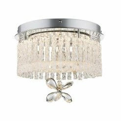 Globo MATHILDA Deckenleuchte LED Chrom, 1-flammig -LED Leuchten Verkäufe globo mathilda deckenleuchte 68397 12 2