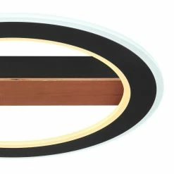 Globo MATTIA Deckenleuchte LED Schwarz, Holz dunkel, 1-flammig -LED Leuchten Verkäufe globo mattia deckenleuchte 67268 30 4