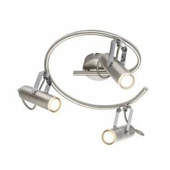 Globo MIRRI LED Deckenleuchte Nickel-Matt, 3-flammig