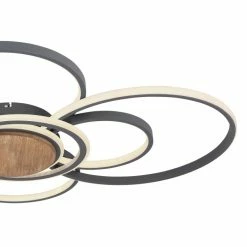 Globo NIRRA Deckenleuchte LED Schwarz, 1-flammig, Fernbedienung 12 Globo NIRRA Deckenleuchte LED Schwarz, 1-flammig, Fernbedienung -LED Leuchten Verkäufe globo nirra deckenleuchte 67256 60 4