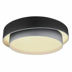 Globo NORBERT Deckenleuchte LED Schwarz, 1-flammig, Fernbedienung