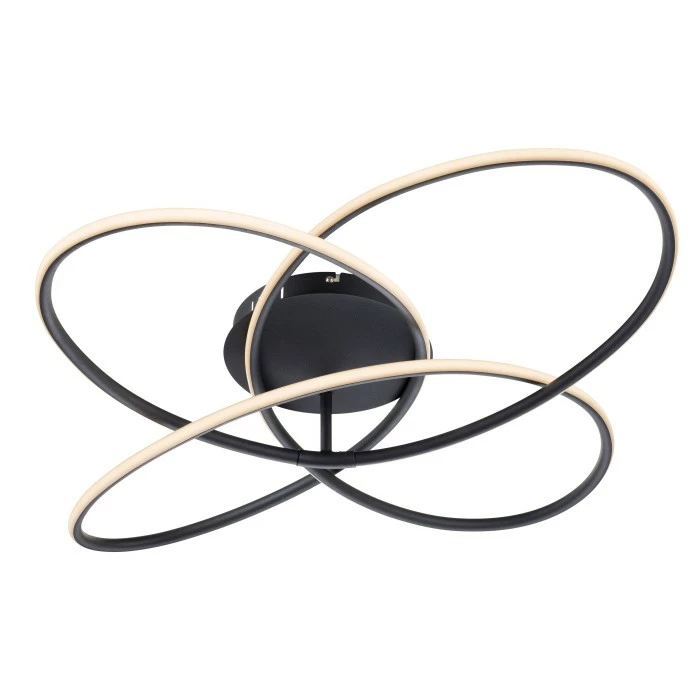 Globo PANDA Deckenleuchte LED Schwarz, Weiß, 1-flammig, Fernbedienung 1 Globo PANDA Deckenleuchte LED Schwarz, Weiß, 1-flammig, Fernbedienung