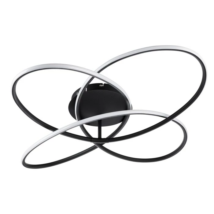 Globo PANDA Deckenleuchte LED Schwarz, Weiß, 1-flammig, Fernbedienung 2 Globo PANDA Deckenleuchte LED Schwarz, Weiß, 1-flammig, Fernbedienung – Bild 2