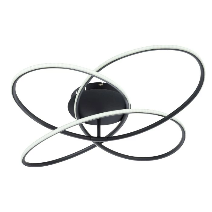 Globo PANDA Deckenleuchte LED Schwarz, Weiß, 1-flammig, Fernbedienung 4 Globo PANDA Deckenleuchte LED Schwarz, Weiß, 1-flammig, Fernbedienung – Bild 4