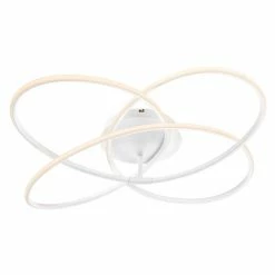 Globo PANDA Deckenleuchte LED Weiß, 1-flammig, Fernbedienung