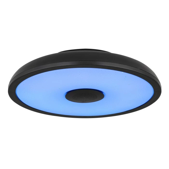 Globo RAFFY Deckenleuchte LED Schwarz, Weiß, 1-flammig, Fernbedienung, Farbwechsler 3 Globo RAFFY Deckenleuchte LED Schwarz, Weiß, 1-flammig, Fernbedienung, Farbwechsler – Bild 3