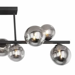 Globo RIHA Deckenleuchte LED Schwarz, 9-flammig -LED Leuchten Verkäufe globo riha deckenleuchte 56133 9d 3