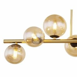 Globo RIHA Deckenleuchte LED Messing, Schwarz, 9-flammig 7 Globo RIHA Deckenleuchte LED Messing, Schwarz, 9-flammig -LED Leuchten Verkäufe globo riha deckenleuchte 56135 9d 3