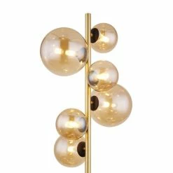 Globo RIHA Stehleuchte LED Messing, Schwarz, 6-flammig 6 Globo RIHA Stehleuchte LED Messing, Schwarz, 6-flammig -LED Leuchten Verkäufe globo riha stehleuchte 56135 6s 2