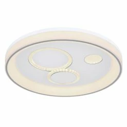 Globo ROBA Deckenleuchte LED Weiß, 1-flammig, Fernbedienung