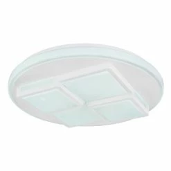 Globo RODERICK Deckenleuchte LED Weiß, 1-flammig, Fernbedienung -LED Leuchten Verkäufe globo roderick deckenleuchte 48440 36 6