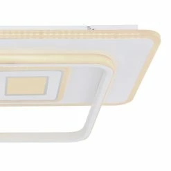 Globo RODERICK Deckenleuchte LED Weiß, 1-flammig, Fernbedienung -LED Leuchten Verkäufe globo roderick deckenleuchte 48443 55 4