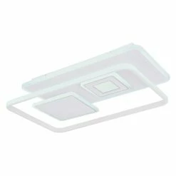 Globo RODERICK Deckenleuchte LED Weiß, 1-flammig, Fernbedienung -LED Leuchten Verkäufe globo roderick deckenleuchte 48443 55 6