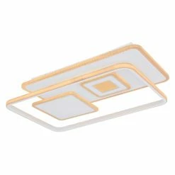 Globo RODERICK Deckenleuchte LED Weiß, 1-flammig, Fernbedienung -LED Leuchten Verkäufe globo roderick deckenleuchte 48443 55 7