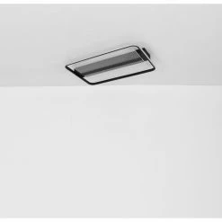 Globo RONDA Deckenpanel LED Schwarz, 1-flammig, Fernbedienung -LED Leuchten Verkäufe globo ronda deckenpanel 48021 75 3