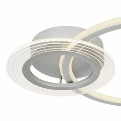 Globo RONDA Deckenpanel LED Schwarz, 1-flammig, Fernbedienung -LED Leuchten Verkäufe globo ronda deckenpanel 48023 50 4