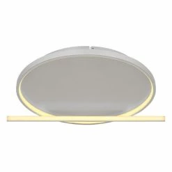 Globo RONDA Deckenpanel LED Grau, 1-flammig, Fernbedienung -LED Leuchten Verkäufe globo ronda deckenpanel 48024 50 4