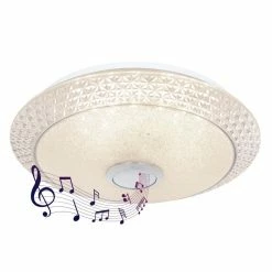 Globo RONJA Deckenleuchte LED Weiß, 1-flammig, Fernbedienung