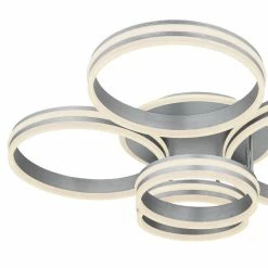 Globo RUBIO Deckenleuchte LED Grau, 1-flammig, Fernbedienung 11 Globo RUBIO Deckenleuchte LED Grau, 1-flammig, Fernbedienung -LED Leuchten Verkäufe globo rubio deckenleuchte 67260 120 3